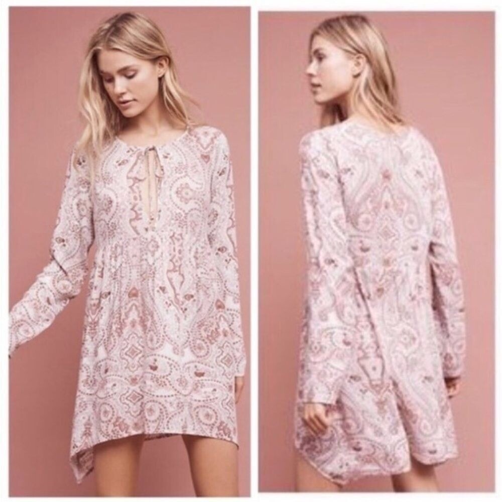 Anthropologie Lilka Keyhole Mini Dress